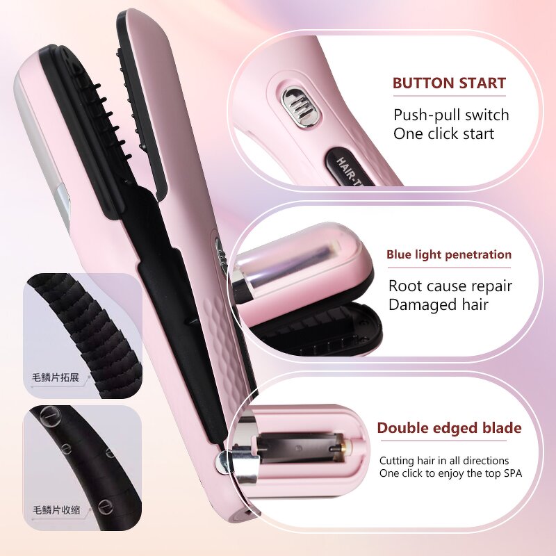 Split Hair Trimmer - Automatic Cordless Dry Damaged Brittle Women Hair Care Tool