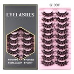 8d Mink Eyelashes - Wholesale 10 Pair 25mm Faux Lashes Custom Packaging Book