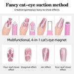 4 in 1 Cat Eye Magnet - Super Strong Multi Functional Gel Nail Polish Art Tool