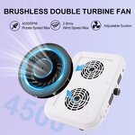 2-in-1 Nail Drill Dust Collector - 45000rpm Dual Rotation Vacuum Cleaner Machine