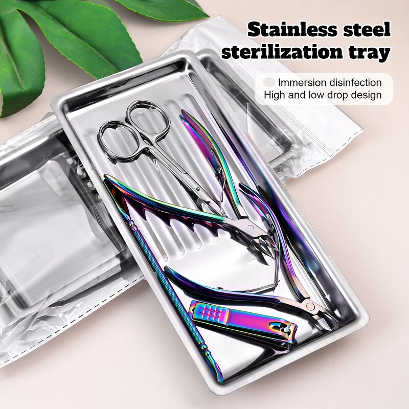 Stainless Steel Sterilization Tray - Wholesale Nail Tool Disinfect Alcohol Plate