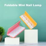 Mini LED Nail Lamp - 8W USB Foldable UV Light Portable Manicure Home Use