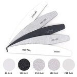 Double-Sided Nail File - Durable Fully Washable Custom Logo 100/180 Grit Tool