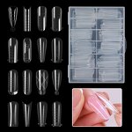 Poly Extension Gel Forms - 120PCS Stiletto Straight Square Nail Dual Forms