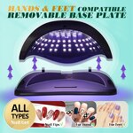 LED Nail Curing Lamp - SUN X25 380W Powerful Drying Light for All Gel Polish