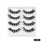 Russian Lashes - 4 Pairs D Curl 10-16mm 3D Mink Reusable Fluffy Strip Tool