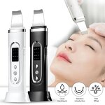 Ultrasonic Skin Scrubber - Hand Held Waterproof Facial Cleansing Pore Deep Cleaner