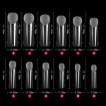 Crystal Plate Nail Forms - 120Pcs Paper Free Semi-frosted Full Cover Tips