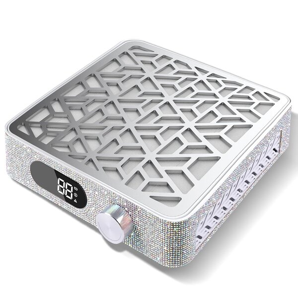 48W Nail Dust Collector - Large LCD Display Brushless Rechargeable Cordless Tool