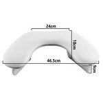 U Shape Nail Arm Rest - Luxury Brand Foldable Leather Manicure Hand Pillow