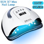80W LED Nail Lamp - Custom Logo SUN X7 MAX Smart Sensor Fast-Drying Tool