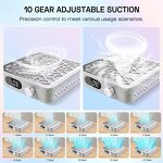 48W Nail Dust Collector - Large LCD Display Brushless Rechargeable Cordless Tool