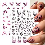 2D Leopard Nail Stickers - Wholesale UV Gel Transfer Polish Semi Cured Sheet
