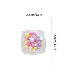 3D Nail Rhinestones - Colorful Star Moon Butterfly DIY Crystal Manicure Decor