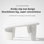 Two Hands Nail Arm Rest - Portable Removable Tilt PU Material Manicure Pillow