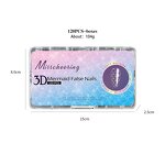 3D Mermaid Nail Tips - 140Pcs Soft Gel Full Cover Acrylic Extensions