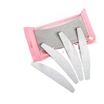 Stainless Steel Nail File Strip - 50pcs+1 Half Moon Replaceable Sandpaper Tool