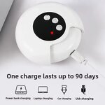 2-in-1 Electric Nail Clipper - Rotatable Grinder with Lighting Low Noise Manicure Tool