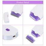 Portable Women Epilator - USB Rechargeable Rotary Shaver Body Face Bikini Depilator