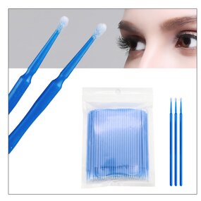 Disposable Micro Brush - Wholesale 100pcs Eyelash Cleaning Cotton Swab Applicator