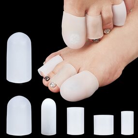 Gel Toe Sleeves - Silicone Soft Football Toe Protector Women Men Foot Care