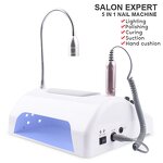 5 in 1 Nail Machine - 80W UV LED Lamp Dryer Vacuum Cleaner Drill Manicure Tool
