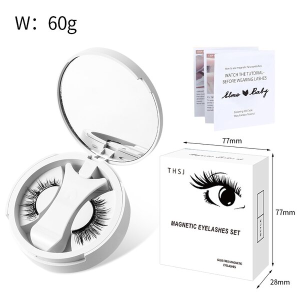 Magnetic Eyelashes Set - Mink 3d Lashes with Magnetic Eyeliner Vendor Tool