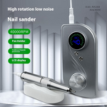 Wireless Nail Drill Machine - LED Display 40000rpm Professional Rechargeable Tool