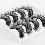 Russian Lashes - 4 Pairs D Curl 10-16mm 3D Mink Reusable Fluffy Strip Tool