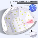120w UV LED Nail Lamp - 36led 4-Level Timing Intellisense Quick Drying Tool