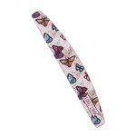 Half Moon Nail File - Wholesale Logo Printed Butterfly Flower 100/180 Grit Tool