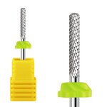 Tungsten Steel Nail Drill Bit Set - 10-Piece Rainbow Diamond 3/32" Milling Cutter