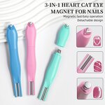3 in 1 Cat Eye Magnet - Double-head Magic Stick French Line Nail Art Tool