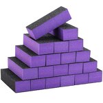 Three Sided Nail Buffer - Customized Black Sanding 100/180 Grit Sponge Block
