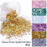 Nail Glitter Set - Hot Sale Ins Gold Silver Heart Butterfly Patch DIY Decor