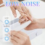 60W Nail Dust Collector - New Design Rechargeable Wireless Fan Strong Suction