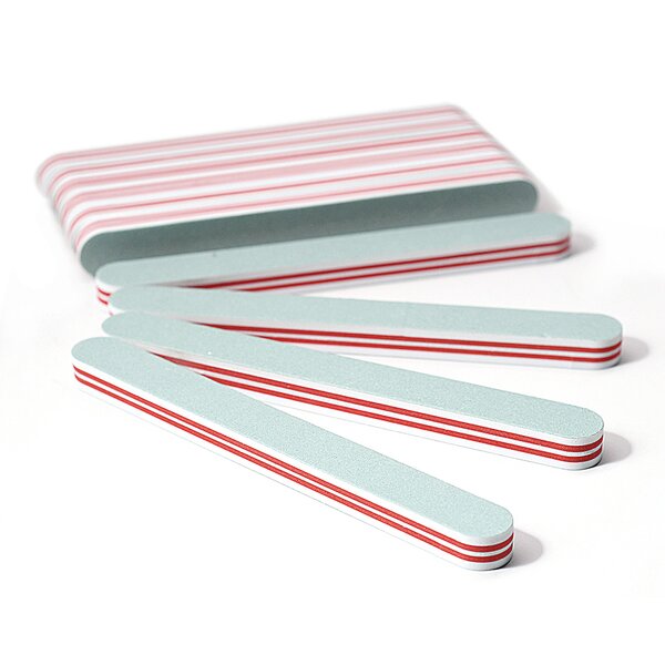 Green-White Nail Buffer - 600/3000 Shining Polish Buffing File Custom Logo