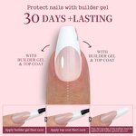 French Press on Nails - 120Pcs Short Almond No Trace Removable False Tips