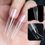 Stiletto Nail Extension Tips - 240pcs Guiding Line Full Cover Positioning Tool
