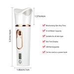 2-in-1 Facial Steamer - Ionic Portable Mini Nano Mist Body Nebulizer USB Tool