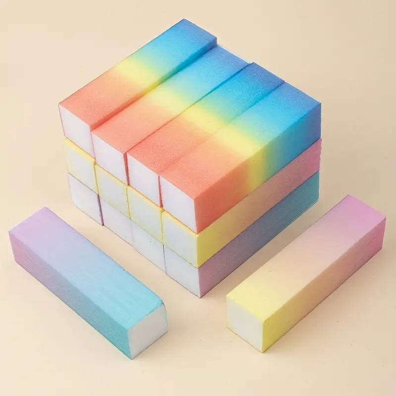 4 Way Nail Buffer Block - Washable 100/120/180 Grit Custom Logo Manicure Tool