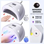 120w UV LED Nail Lamp - 36led 4-Level Timing Intellisense Quick Drying Tool