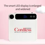 86W UV LED Nail Lamp - 2025 Professional Rechargeable Portable with Steel Tray