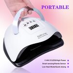 80W LED Nail Lamp - Custom Logo SUN X7 MAX Smart Sensor Fast-Drying Tool