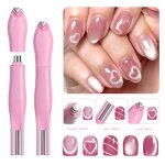 3 in 1 Cat Eye Magnet - Multi-functional Snake Pattern Heart-shaped Nail Art Tool