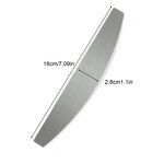 Stainless Steel Nail File Strip - 50pcs+1 Half Moon Replaceable Sandpaper Tool