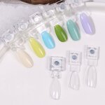 Magnetic Nail Tip Display - Wholesale Clear Color Card 50pcs Stiletto Stand
