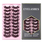 8d Mink Eyelashes - Wholesale 10 Pair 25mm Faux Lashes Custom Packaging Book