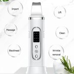 Ultrasonic Skin Scrubber - Hand Held Waterproof Facial Cleansing Pore Deep Cleaner