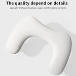 Two Hands Nail Arm Rest - Portable Removable Tilt PU Material Manicure Pillow